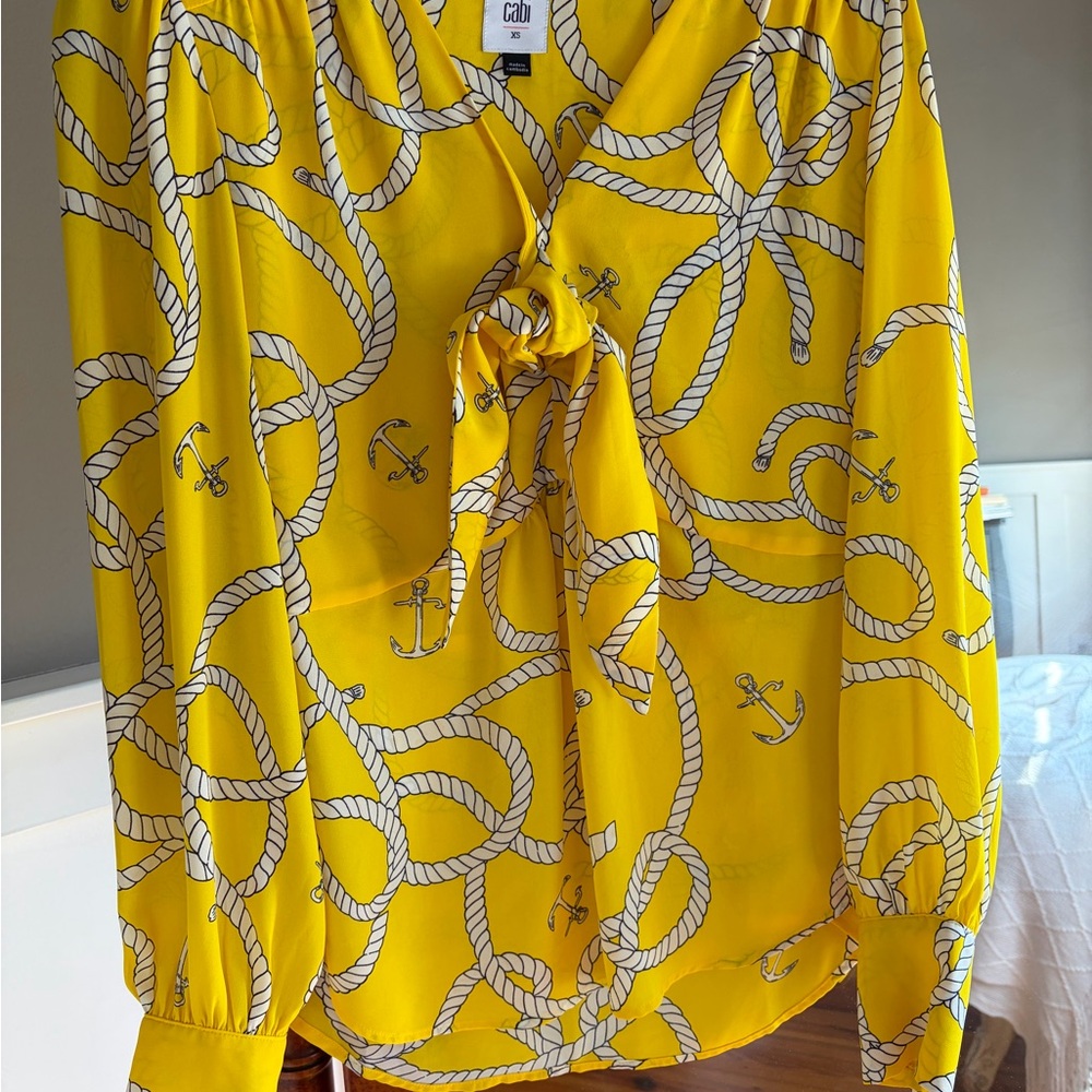 Cabi reef knot blouse
